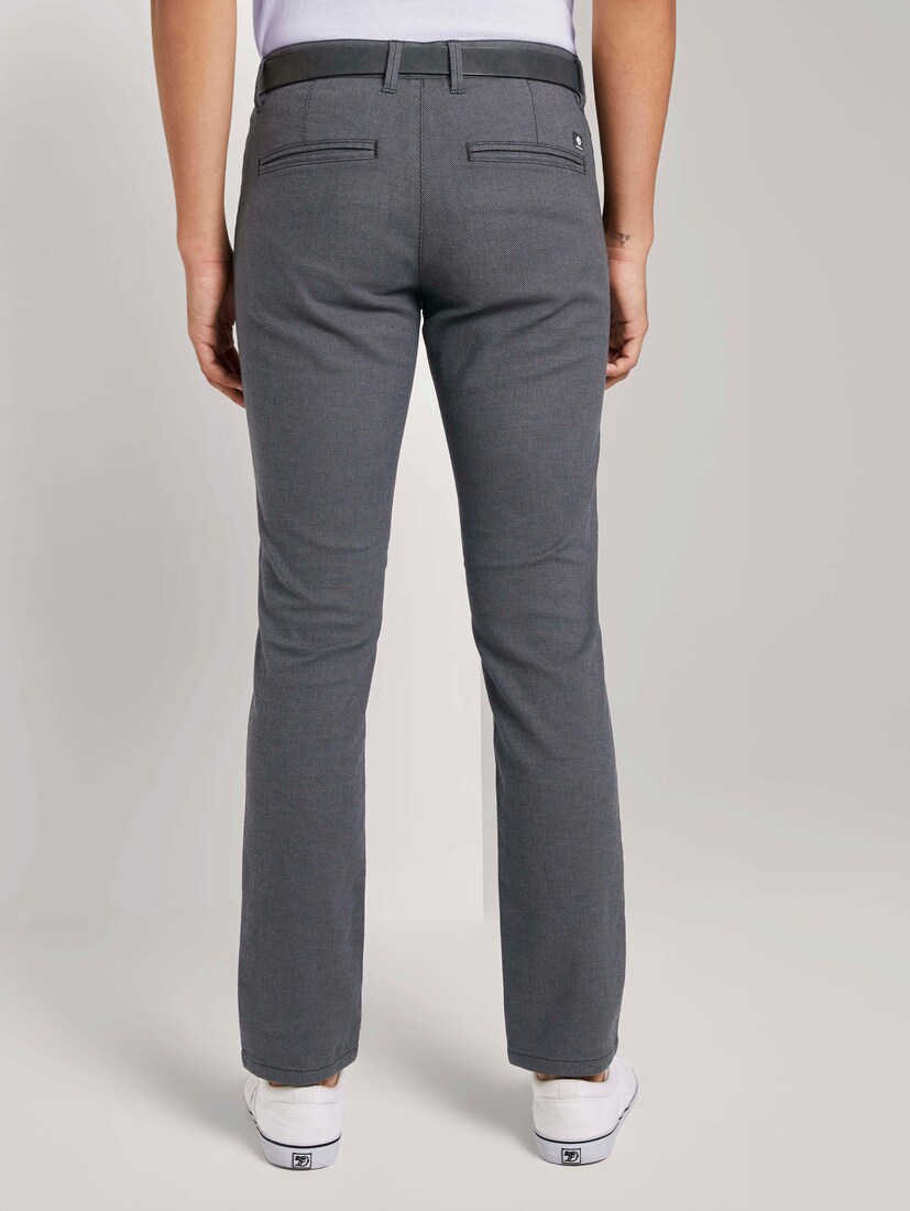 Cheapest Tom Trousers Chinos A Belt Mens Grey